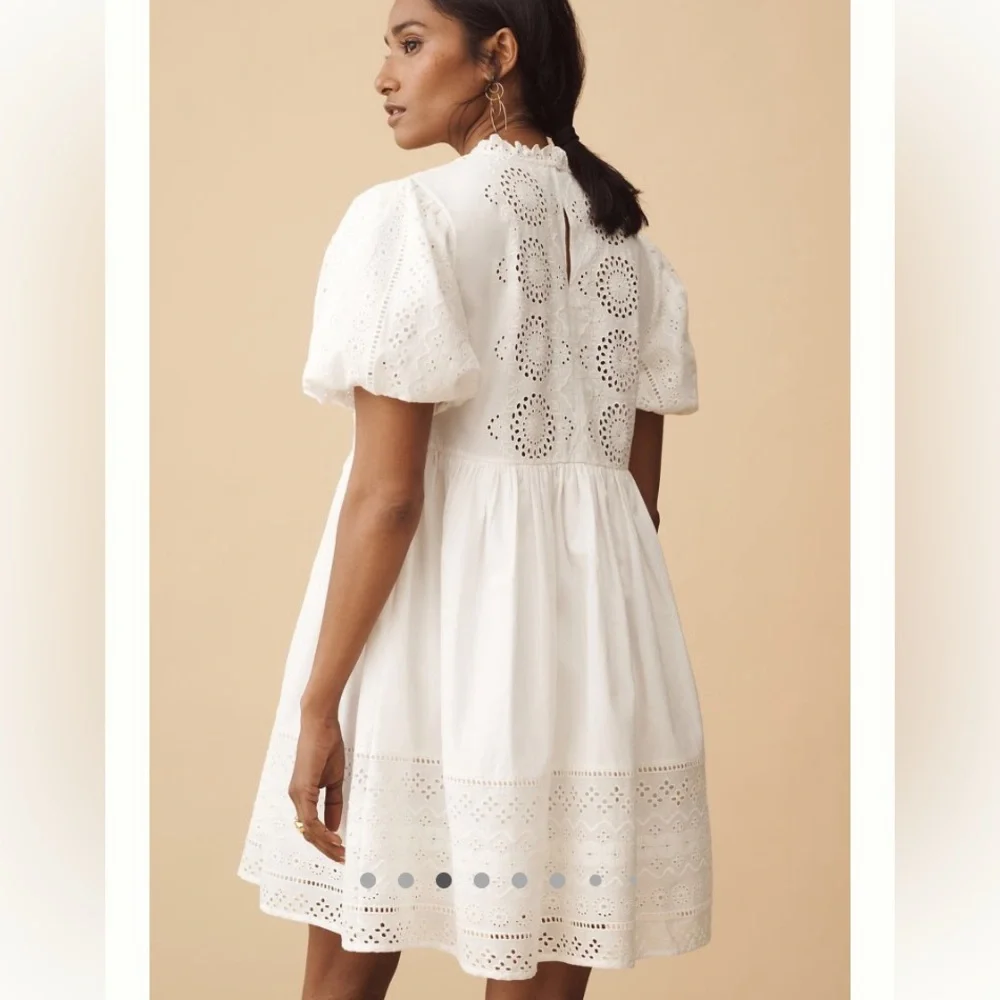NWT Forever That Girl Puff-sleeve Babydoll Mini Dress - Picture 4 of 8